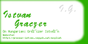 istvan graczer business card